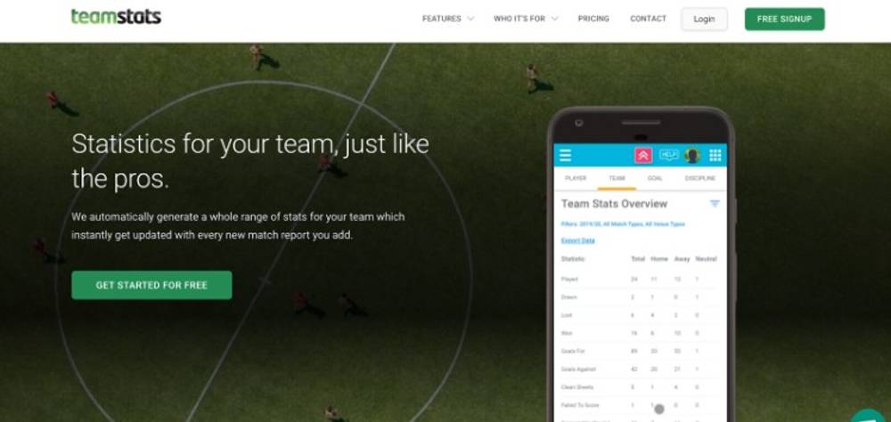 TeamStats screenshot