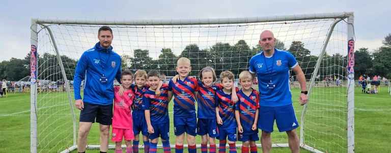 Brinscall U8 Reds team photo