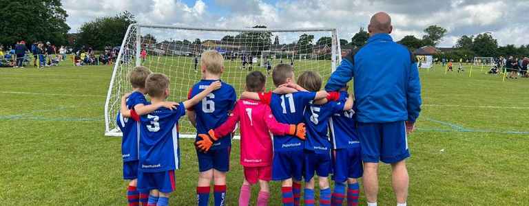 Brinscall U8 Reds team photo