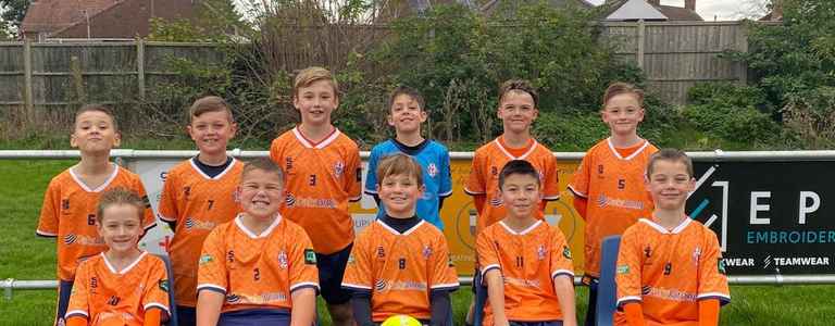 Clenchwarton Orange U10s team photo