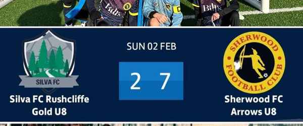 Sherwood Arrows FC Triumph Over Silva FC Rushcliffe Gold U8