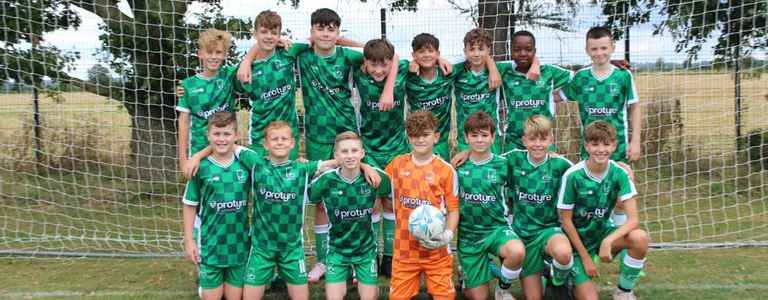 Earls Barton United U13 Green team photo