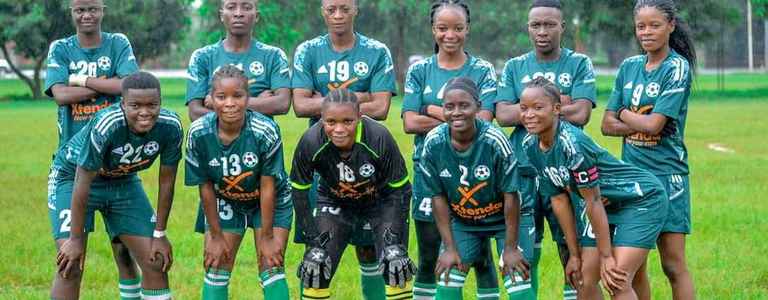 Green Buffaloes Women Football Club team photo