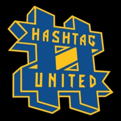 Hashtag U13 Girls Yellow team badge