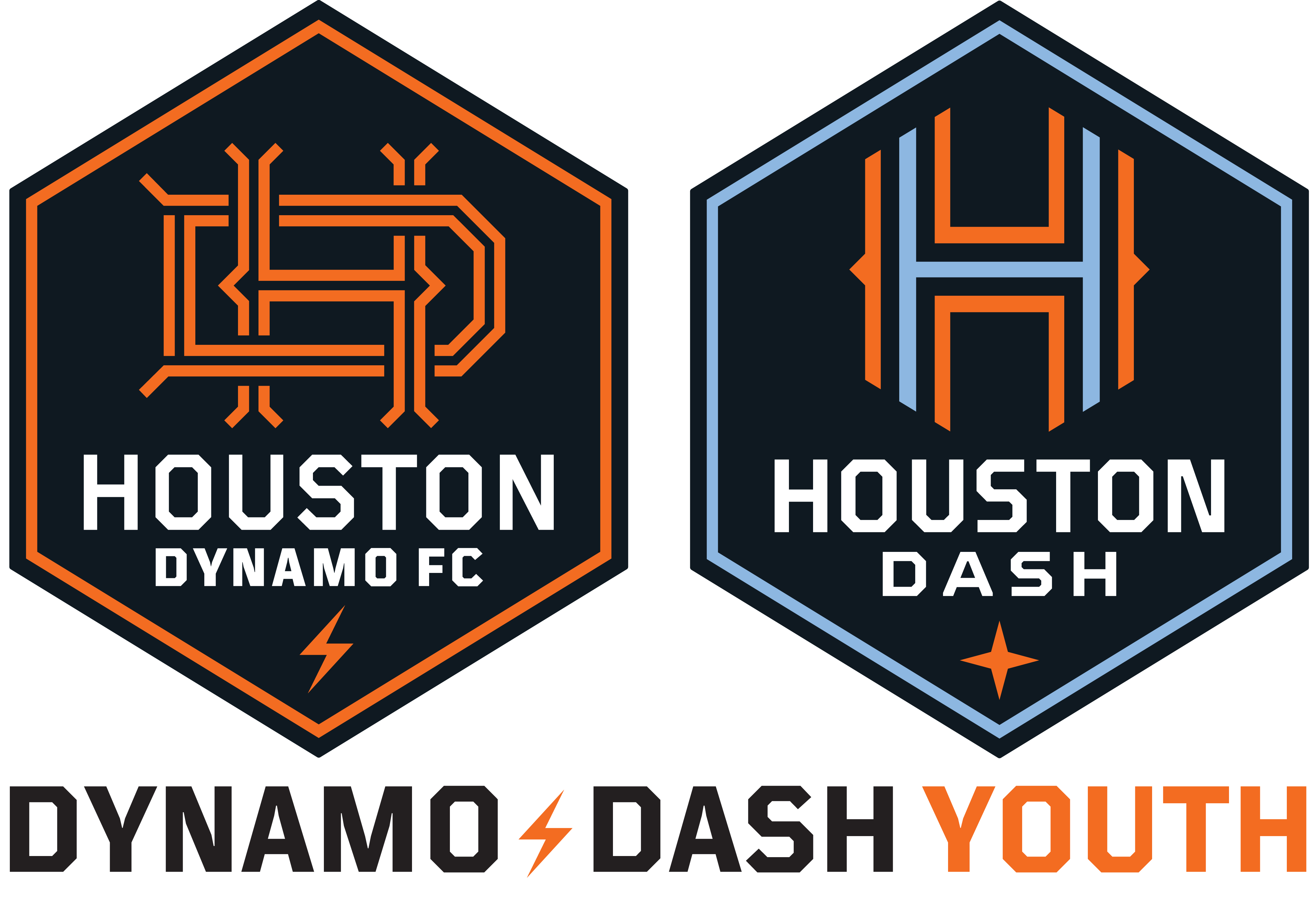 Houston Dynamo/dash Youth Soccer Club team badge