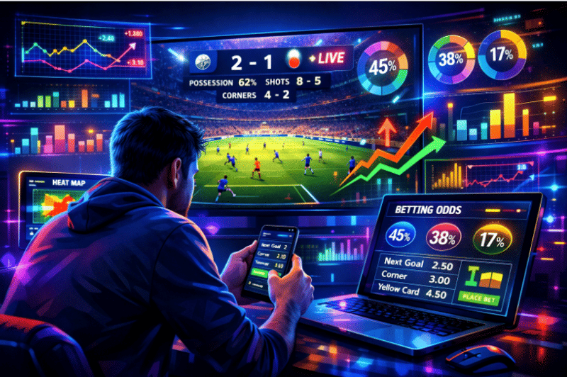 Football live betting data