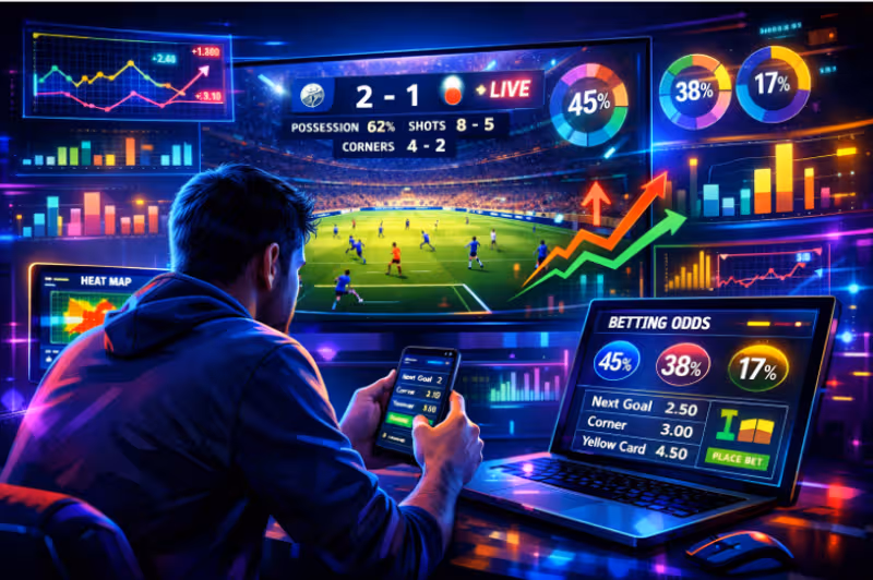 Football live betting data