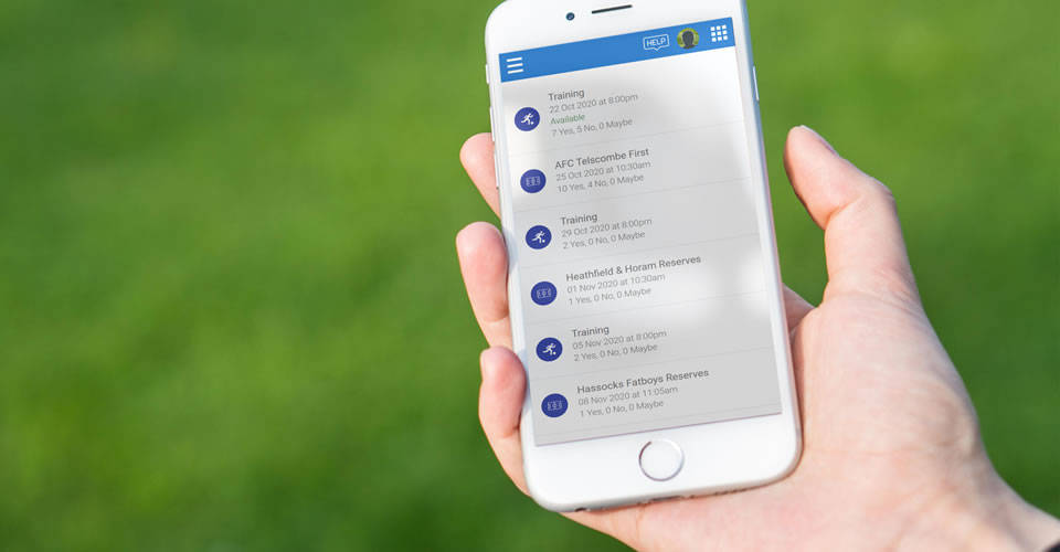 Coach app for football team availability tracking