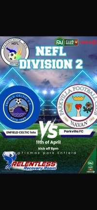 Enfield Celtic Thrash ParkVilla FC 7-0 at Flomax Park
