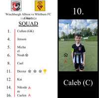 Winchburgh Albion Vs Whitburn FC Clarets