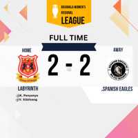 Labyrinth Football Club Ladies Draw 2-2 With Spanish Eagles at Dinie Estate