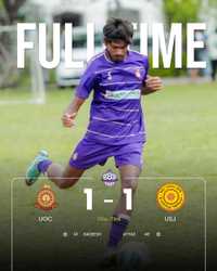 UOC Football Held to 1-1 Draw by University of Sri Jayawardenapura