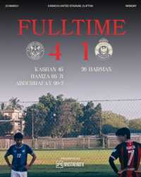 Skibidi United Karachi Dominate Real Racista FC 4-1 at Karachi United Stadium