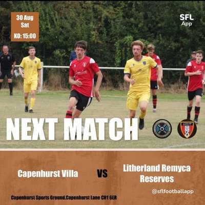 Litherland Remyca Res Triumph Over Capenhurst Villa in League Clash