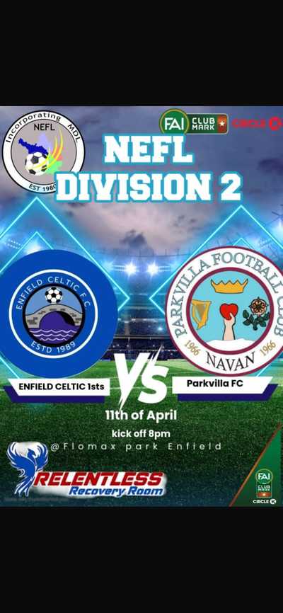 Enfield Celtic Thrash ParkVilla FC 7-0 at Flomax Park