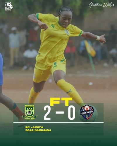 Mathare United Women FC Secure 2-0 Win Over TUK Ravens at MYSA Headquarters