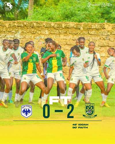 Mathare United Women FC Triumph 2-0 at Dzunga Grounds