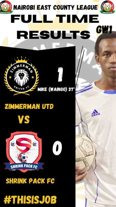 Zimmerman United Edge Shrink Pack FC in Tight Kamiti Prison Clash