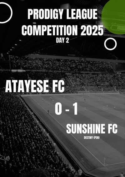 Sunshine FC Edge Atayese FC in Tight 1-0 Victory at Oke Afa School