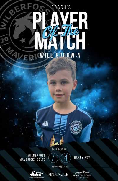 Match Report - HAXBY U11 SKY - 13 Sep 2026