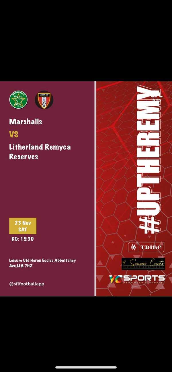 Litherland Remyca Res Fall to Marshalls in Cup Clash