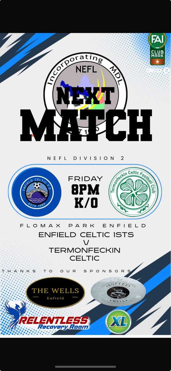 Enfield Celtic Dominate Termonfeckin Celtic 4-1 at Home