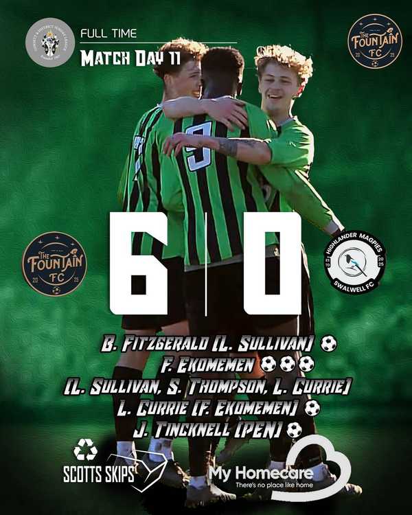 FAVOUR BAGS A HATTRICK | FOUNTAIN FC 6-0 SWALWELL