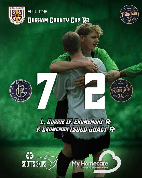 FIRST GAME AS FOUNTAIN FAULTERED | RYHOPE 7-2 FOUNTAIN