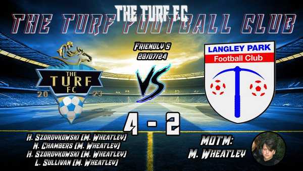 HUBEY TIME!!! | THE TURF 4 - 2 LANGLEY PARK FC