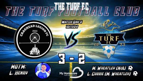 Squandered Opportunity | CRAGHEAD LEGION 3-2 THE TURF