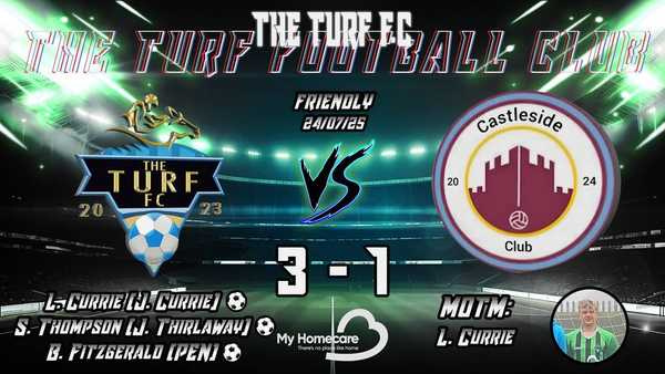 SEVEN HEAVEN FOR CURRIE | TURF 3-1 CASTLESIDE