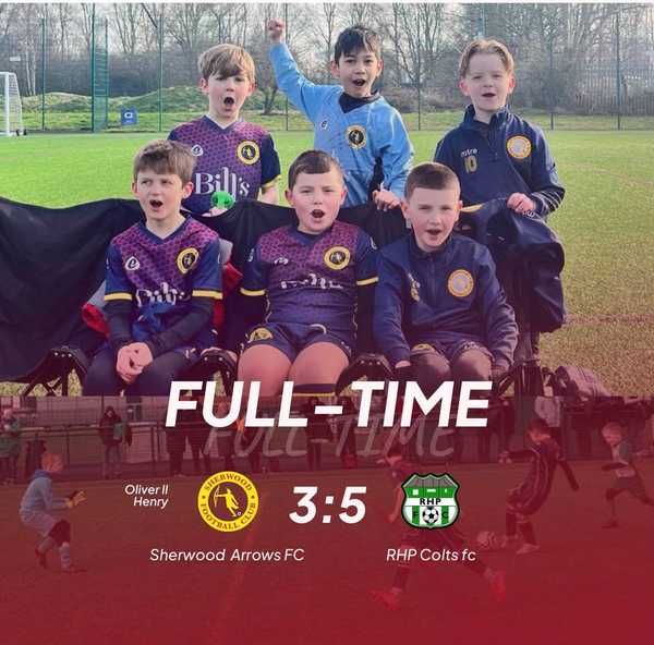 Sherwood Arrows FC Fall Short Against RHP Colts Green U8