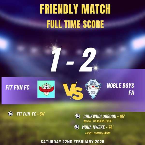 Noble Boys Edge Fit Fun FC in Thrilling Encounter