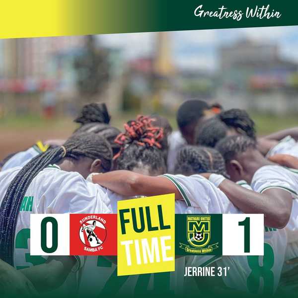 Mathare United Women Edge Sunderland Samba in Tight Encounter