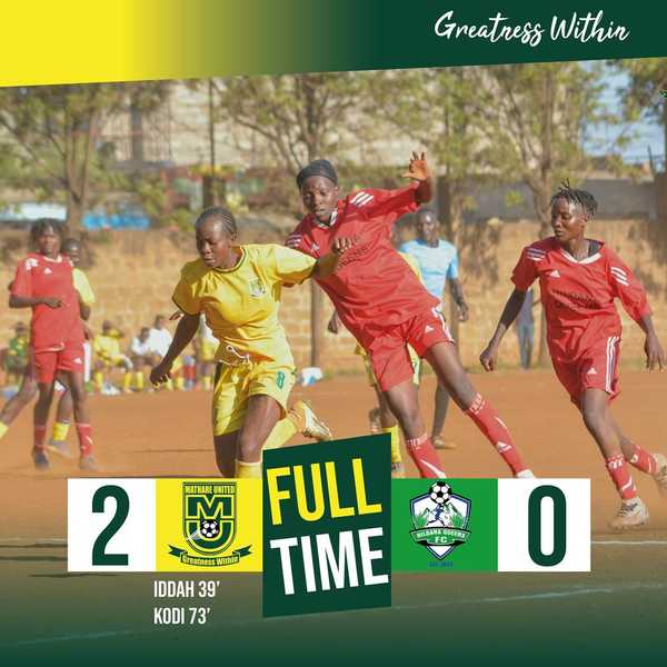 Mathare United Women FC Dominate Hildana Queens FC 2-0