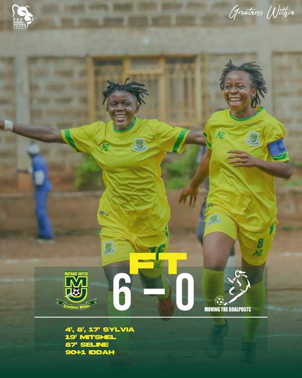 Mathare United Women FC Dominate MTG United 6-0 at MYSA Headquarters