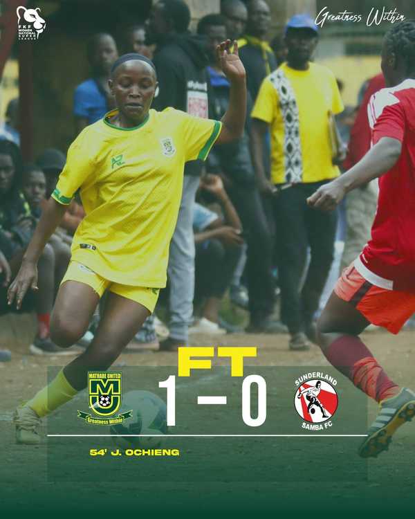 Mathare United Women FC Edge Sunderland Samba in Narrow 1-0 Win
