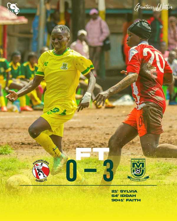 Mathare United Women FC Secure Convincing 3-0 Win Over Sunderland Samba