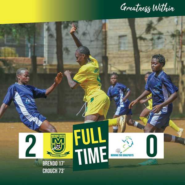 Mathare United Women Triumph Over MTG United in League Clash