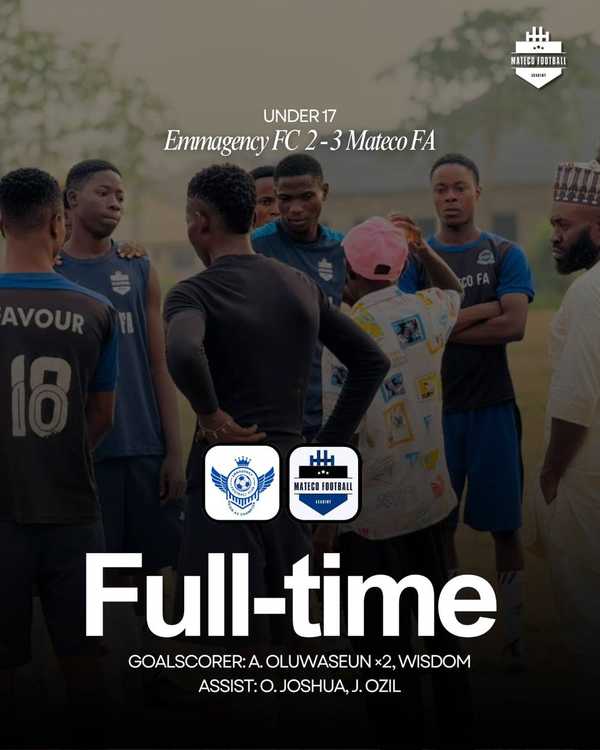 Mateco Football Academy Rally to Win 3-2 at Emmagency Fc