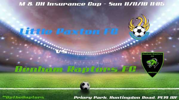 Raptors out of League Cup at first hurdle!