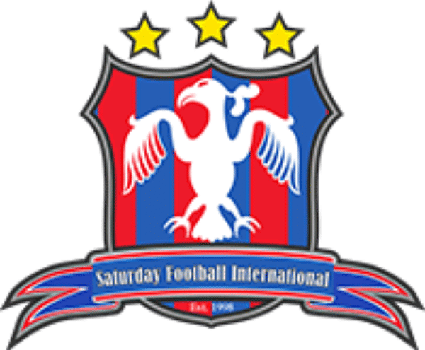 Saturday Football International (SFI) badge