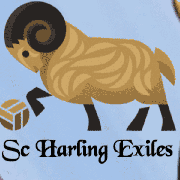 SC HARLING EXILES badge