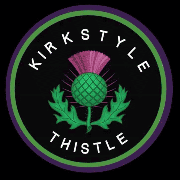 Kirkstyle Thistle. badge