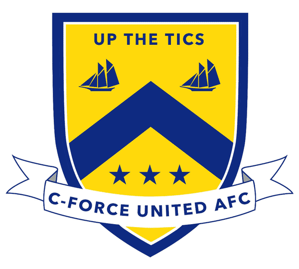 C-Force United Football Club Sunday A badge
