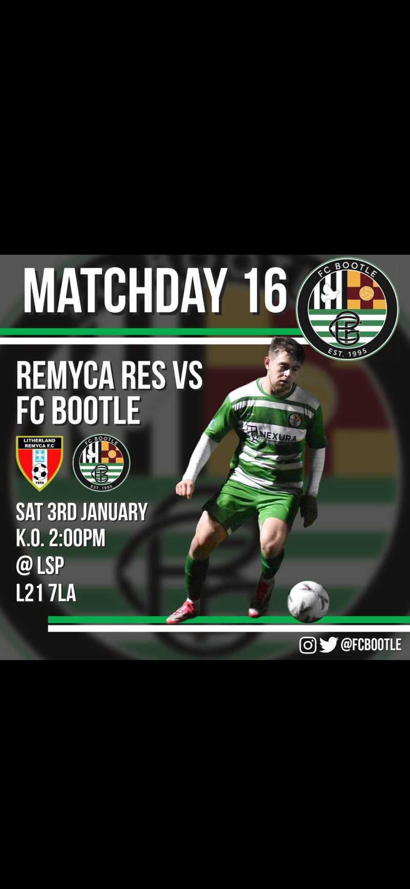 Litherland Remyca Res 0 vs 4 FC Bootle