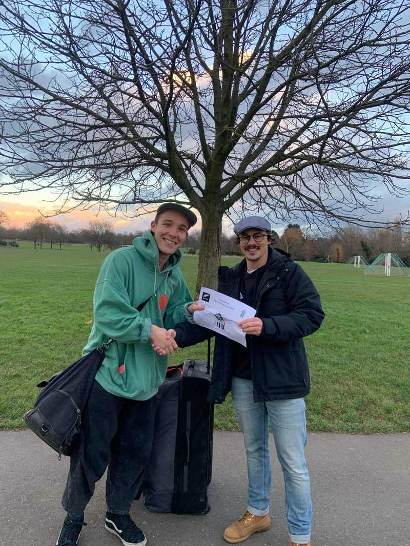 Windy day in north London