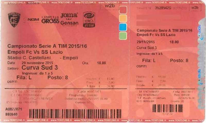 Match Report - EMPOLI - 29 Nov 2015