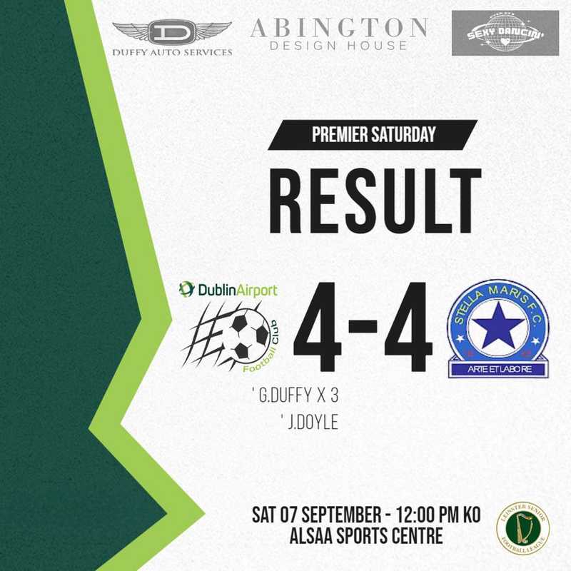 Dublin Airport FC's Thrilling Draw with Stella Maris FC