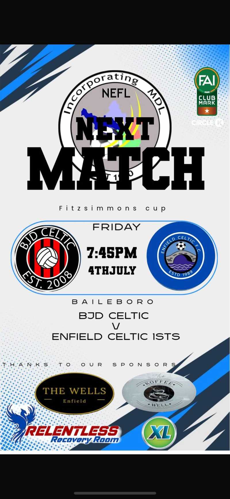 Enfield Celtic Triumph in Thrilling Cup Clash at Flomax Park